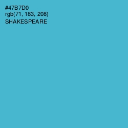 #47B7D0 - Shakespeare Color Image