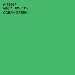 #47B96F - Ocean Green Color Image