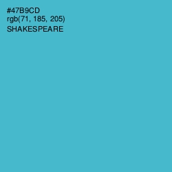#47B9CD - Shakespeare Color Image