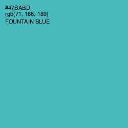 #47BABD - Fountain Blue Color Image