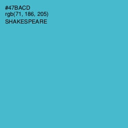 #47BACD - Shakespeare Color Image