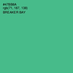 #47BB8A - Breaker Bay Color Image