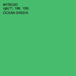 #47BC6D - Ocean Green Color Image