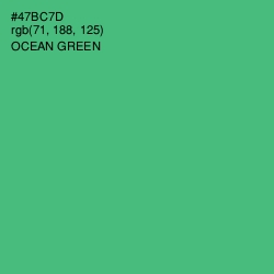 #47BC7D - Ocean Green Color Image