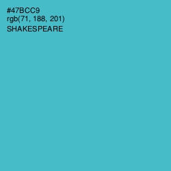 #47BCC9 - Shakespeare Color Image