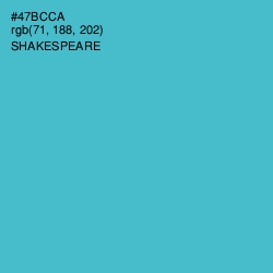 #47BCCA - Shakespeare Color Image