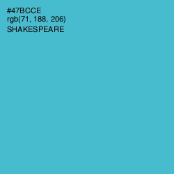 #47BCCE - Shakespeare Color Image