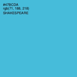 #47BCDA - Shakespeare Color Image