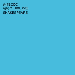 #47BCDC - Shakespeare Color Image