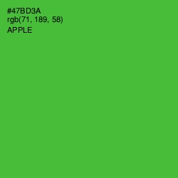 #47BD3A - Apple Color Image