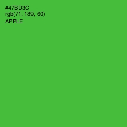 #47BD3C - Apple Color Image