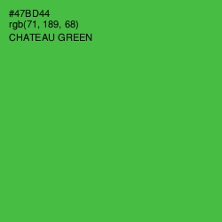 #47BD44 - Chateau Green Color Image