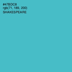 #47BDC8 - Shakespeare Color Image