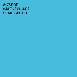 #47BDDD - Shakespeare Color Image