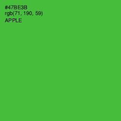 #47BE3B - Apple Color Image