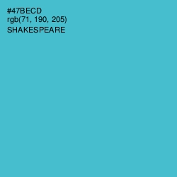 #47BECD - Shakespeare Color Image