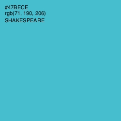 #47BECE - Shakespeare Color Image