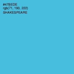 #47BEDE - Shakespeare Color Image