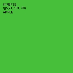 #47BF3B - Apple Color Image