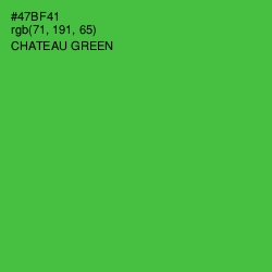 #47BF41 - Chateau Green Color Image