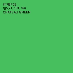 #47BF5E - Chateau Green Color Image