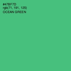#47BF7D - Ocean Green Color Image