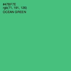 #47BF7E - Ocean Green Color Image