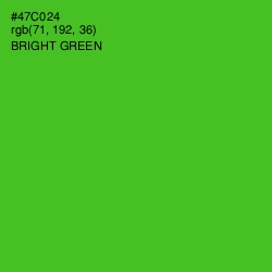 #47C024 - Bright Green Color Image