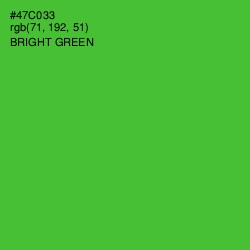 #47C033 - Bright Green Color Image