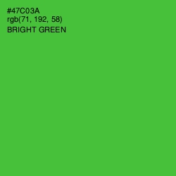 #47C03A - Bright Green Color Image