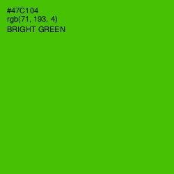 #47C104 - Bright Green Color Image
