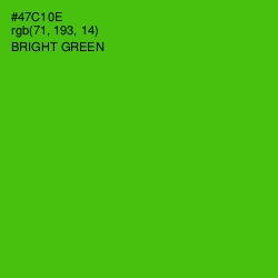 #47C10E - Bright Green Color Image