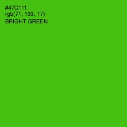 #47C111 - Bright Green Color Image