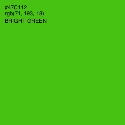 #47C112 - Bright Green Color Image