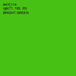 #47C114 - Bright Green Color Image