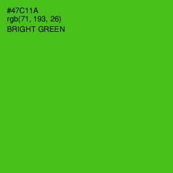 #47C11A - Bright Green Color Image