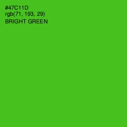 #47C11D - Bright Green Color Image