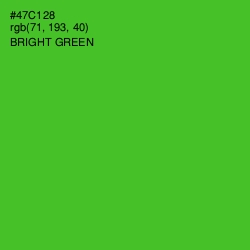 #47C128 - Bright Green Color Image