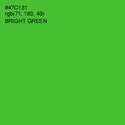 #47C131 - Bright Green Color Image