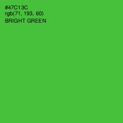 #47C13C - Bright Green Color Image