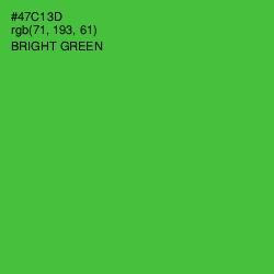 #47C13D - Bright Green Color Image