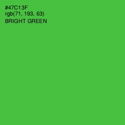 #47C13F - Bright Green Color Image