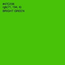 #47C206 - Bright Green Color Image