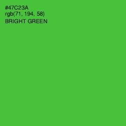 #47C23A - Bright Green Color Image