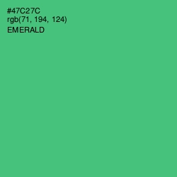 #47C27C - Emerald Color Image