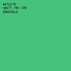 #47C27D - Emerald Color Image