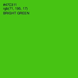 #47C311 - Bright Green Color Image