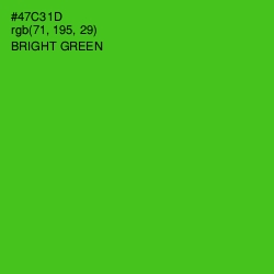 #47C31D - Bright Green Color Image