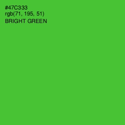 #47C333 - Bright Green Color Image