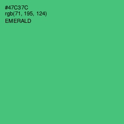 #47C37C - Emerald Color Image